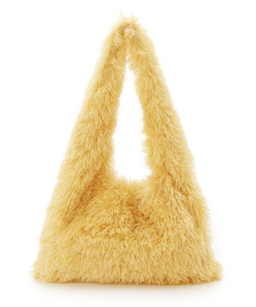 emmi（エミ）の「コンパクトファーバッグ（ショルダーバッグ・レディース・オフホワイト/チャコールグレー/イエロー・FREE）」の11枚目の写真