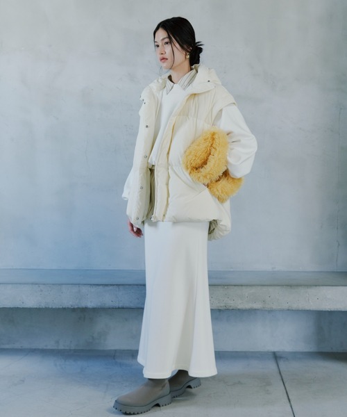 emmi（エミ）の「コンパクトファーバッグ（ショルダーバッグ・レディース・オフホワイト/チャコールグレー/イエロー・FREE）」の21枚目の写真