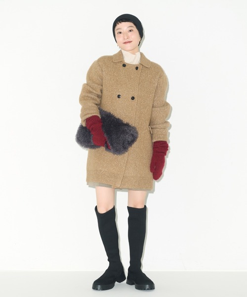 emmi（エミ）の「コンパクトファーバッグ（ショルダーバッグ・レディース・オフホワイト/チャコールグレー/イエロー・FREE）」の17枚目の写真