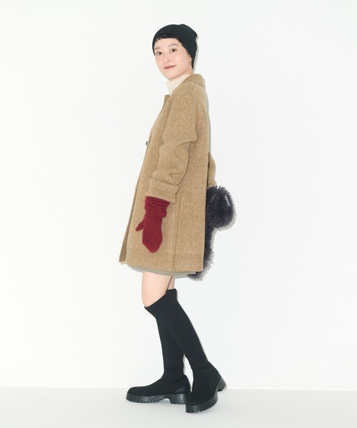 emmi（エミ）の「コンパクトファーバッグ（ショルダーバッグ・レディース・オフホワイト/チャコールグレー/イエロー・FREE）」の18枚目の写真