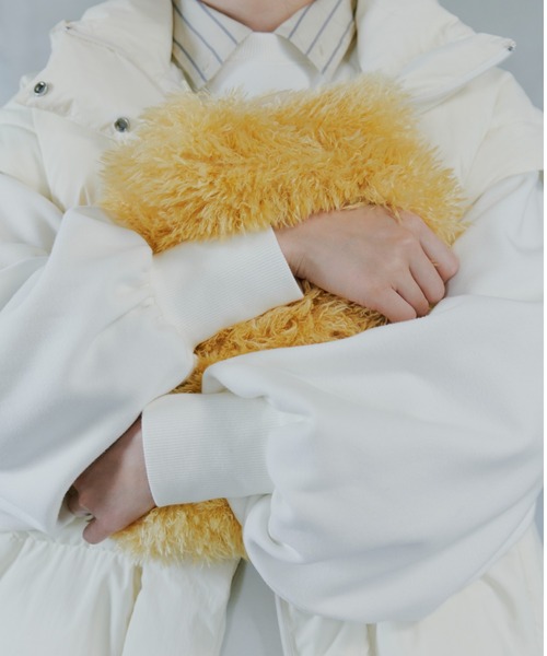 emmi（エミ）の「コンパクトファーバッグ（ショルダーバッグ・レディース・オフホワイト/チャコールグレー/イエロー・FREE）」の16枚目の写真