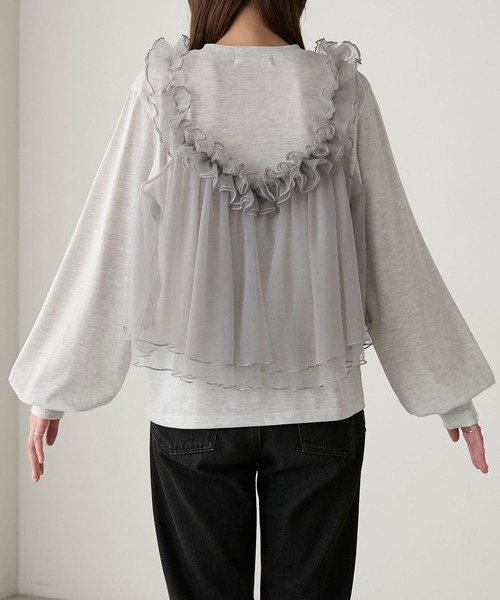 tシャツ ボリュームスリーブドッキングトップス レディース SENSE OF PLACE by URBAN RESEARCH（センスオブプレイスバイ