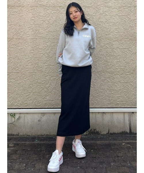 GAP（ギャップ）の「GAPロゴ ハーフジップアップ プルオーバー(ユニセックス)（スウェット・メンズ・ブラック系その他/ライトブラウン/ライトグレー/ホワイト系その他・XS/M/L/S/XL）」の13枚目の写真