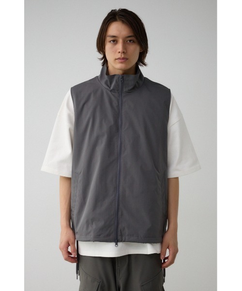 AZUL by moussy（アズールバイマウジー）の「サイドスリットスタンドカラ―ベスト（ベスト・メンズ・ブラック/ブラック系その他/グレー・FREE）」の12枚目の写真