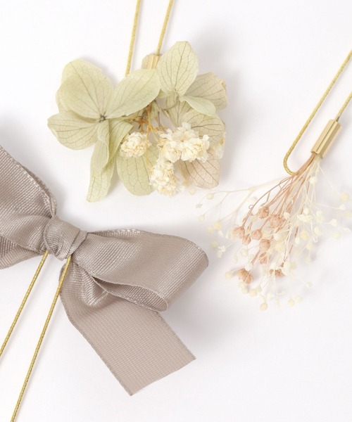 GLOBAL WORK(グローバルワーク)の「MADE IN JAPANドライフラワ-ヘアピン3本セット/135707(ヘアピン・レディース・ホワイト/パープル/チャコールグレー・ONE SIZE)」の9枚目の写真