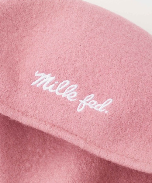 MILKFED.（ミルクフェド）の「ICING LOGO FLAT CAP（ハンチング/ベレー帽・レディース・ブラック/ベージュ/ピンク・ONE SIZE）」の12枚目の写真