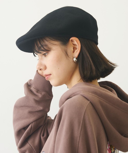 MILKFED.（ミルクフェド）の「ICING LOGO FLAT CAP（ハンチング/ベレー帽・レディース・ブラック/ベージュ/ピンク・ONE SIZE）」の17枚目の写真