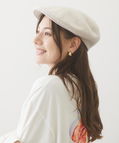 MILKFED.（ミルクフェド）の「ICING LOGO FLAT CAP（ハンチング/ベレー帽・レディース・ブラック/ベージュ/ピンク・ONE SIZE）」の20枚目の写真