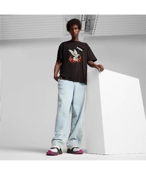 PUMA(プーマ)の「PUMA x MAS TIEMPO 24 S/S Tee(プーマ × マス ティエンポ 24 S/S ティー)(Tシャツ/カットソー・メンズ・ブラック系/ホワイト系・MEDIUM/LARGE/X-LARGE)」の10枚目の写真