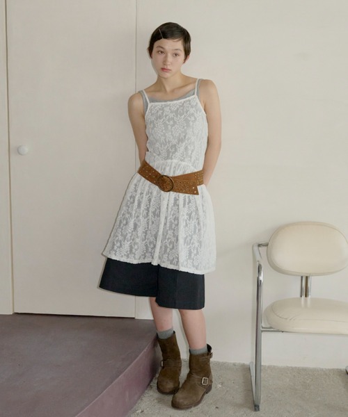 GIUNON（ジウノン）の「classical bermuda pants / クラシカルバミューダパンツ（その他パンツ・レディース・ブラック/ベージュ・FREE）」の14枚目の写真