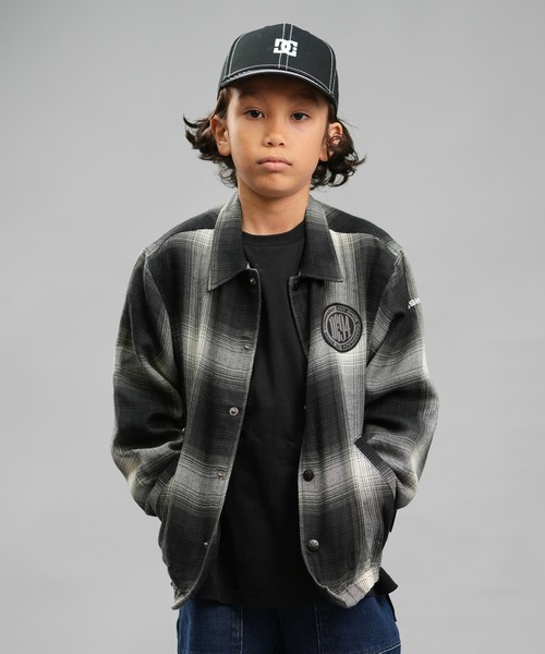 【セール】DC/ディーシー 24 KD PADDED COACHES JACKET24 キッズ パデッド コーチズ ジャケット スケートボード 親子コーデ YJK244519(その他アウター)|DC(ディーシー)