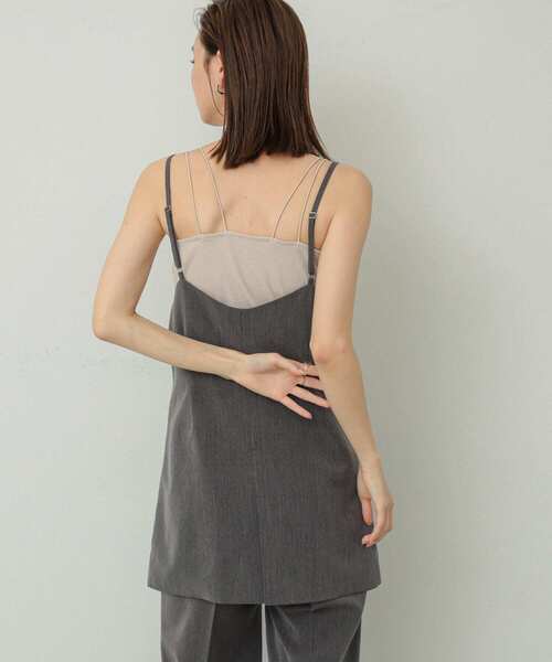 SENSE OF PLACE by URBAN RESEARCH(センスオブプレイスバイアーバンリサーチ)の「テーラードキャミチュニック(チュニック・レディース・グレー/ブラック/ブラウン系その他・ONE)」の6枚目の写真