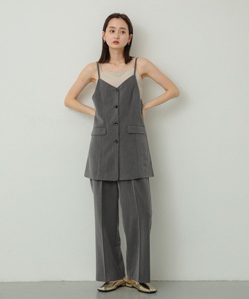 SENSE OF PLACE by URBAN RESEARCH(センスオブプレイスバイアーバンリサーチ)の「テーラードキャミチュニック(チュニック・レディース・グレー/ブラック/ブラウン系その他・ONE)」の7枚目の写真