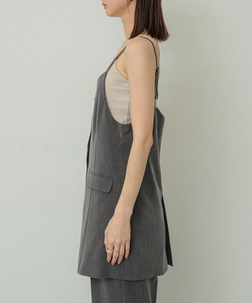SENSE OF PLACE by URBAN RESEARCH(センスオブプレイスバイアーバンリサーチ)の「テーラードキャミチュニック(チュニック・レディース・グレー/ブラック/ブラウン系その他・ONE)」の10枚目の写真