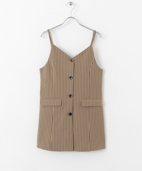 SENSE OF PLACE by URBAN RESEARCH(センスオブプレイスバイアーバンリサーチ)の「テーラードキャミチュニック(チュニック・レディース・グレー/ブラック/ブラウン系その他・ONE)」の15枚目の写真