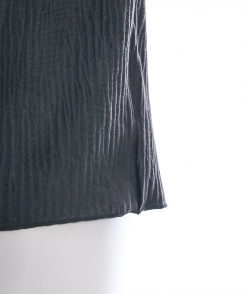 clear（クリア）の「前後2way長袖楊柳トップス[オフィスカジュアル レイヤード 着回し抜群]≪再入荷≫（シャツ/ブラウス・レディース・オフホワイト/ブラック・F）」の15枚目の写真