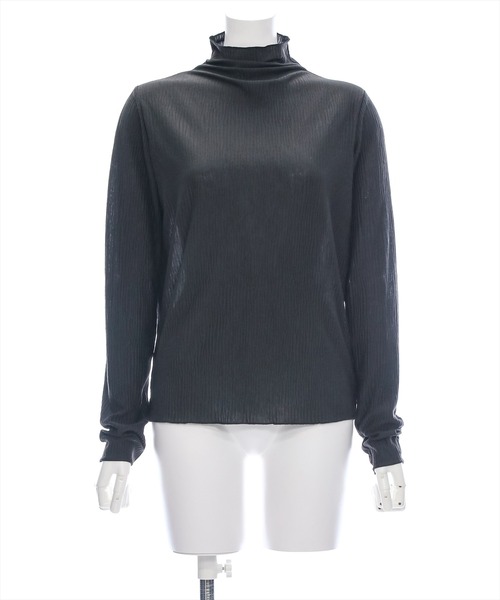 clear（クリア）の「前後2way長袖楊柳トップス[オフィスカジュアル レイヤード 着回し抜群]≪再入荷≫（シャツ/ブラウス・レディース・オフホワイト/ブラック・F）」の17枚目の写真