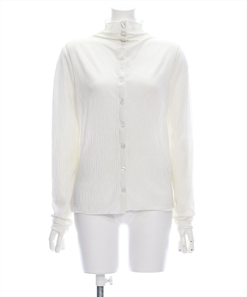 clear（クリア）の「前後2way長袖楊柳トップス[オフィスカジュアル レイヤード 着回し抜群]≪再入荷≫（シャツ/ブラウス・レディース・オフホワイト/ブラック・F）」の18枚目の写真