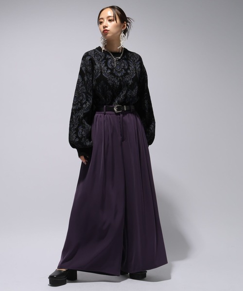 HARE（ハレ）の「ダマスクガラモールプルオーバー(HARE)（ニット/セーター・レディース・グレー/ブラック・FREE）」の19枚目の写真