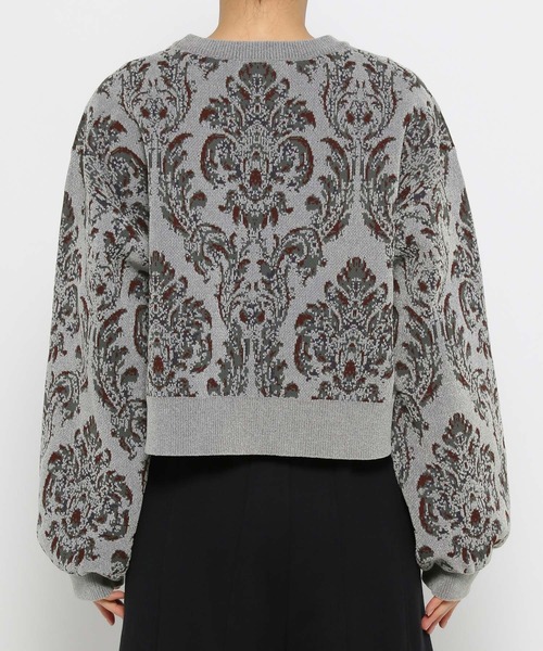 HARE（ハレ）の「ダマスクガラモールプルオーバー(HARE)（ニット/セーター・レディース・グレー/ブラック・FREE）」の9枚目の写真