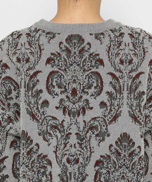 HARE（ハレ）の「ダマスクガラモールプルオーバー(HARE)（ニット/セーター・レディース・グレー/ブラック・FREE）」の10枚目の写真