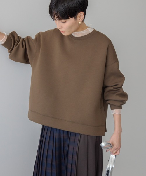 AMERICAN HOLIC(アメリカンホリック)の「サイドスリットポンチプルオーバー(スウェット・レディース・杢グレー/ブラック/ピンク/ブラウン/グリーン/パープル・M/L)」の8枚目の写真