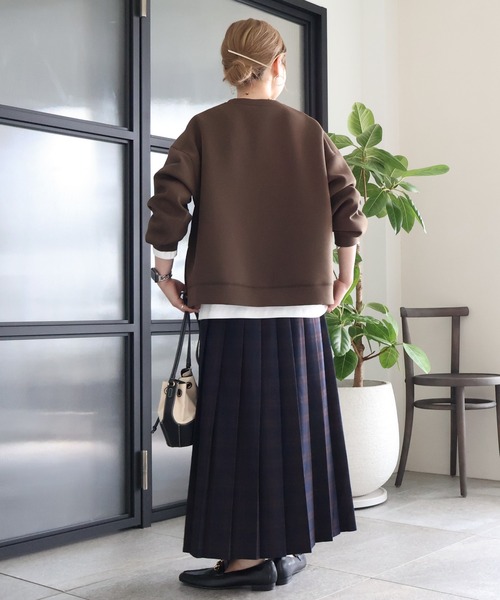 AMERICAN HOLIC(アメリカンホリック)の「サイドスリットポンチプルオーバー(スウェット・レディース・杢グレー/ブラック/ピンク/ブラウン/グリーン/パープル・M/L)」の16枚目の写真