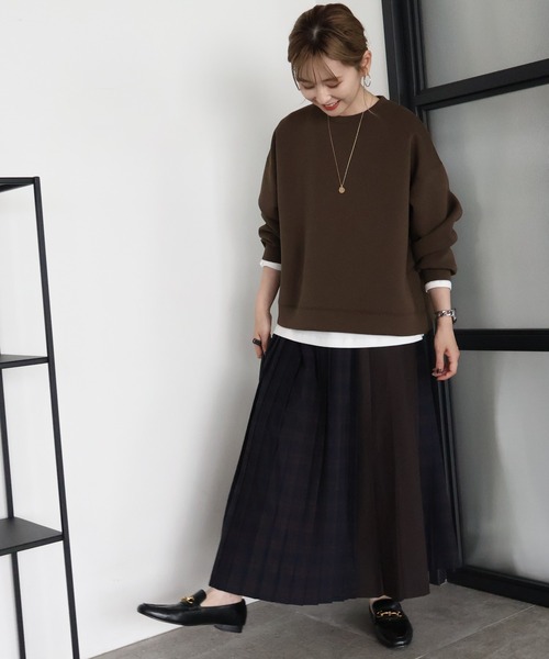 AMERICAN HOLIC(アメリカンホリック)の「サイドスリットポンチプルオーバー(スウェット・レディース・杢グレー/ブラック/ピンク/ブラウン/グリーン/パープル・M/L)」の19枚目の写真