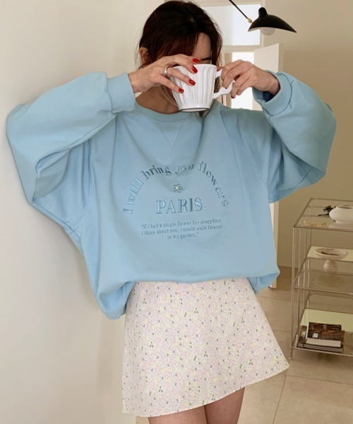 【セール】2点セットルームウェア スウェットトレーナー＆ショートパンツ（ルームウェア/パジャマ）｜PRIVATE BEACH（プライベートビーチ）