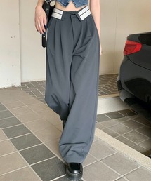 HALEY PESCA | HALEY PESCA/ウエストデザイン ストリートワイドパンツ(スラックス)