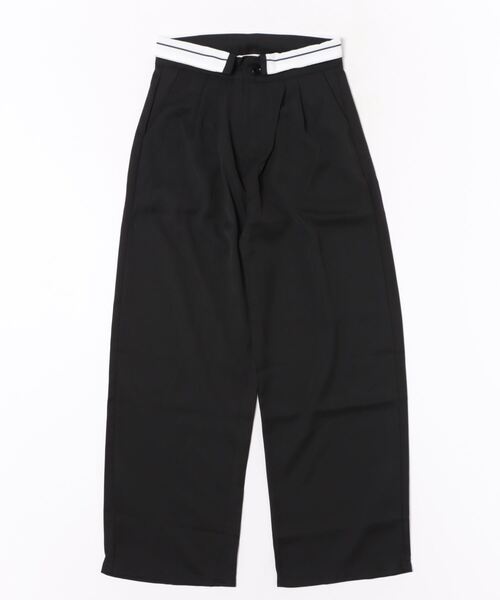 HALEY PESCA（ヘーリーペスカ）の「HALEY PESCA/ウエストデザイン　ストリートワイドパンツ（スラックス・レディース・ブラック/グレー・LARGE/MEDIUM/SMALL）」の17枚目の写真