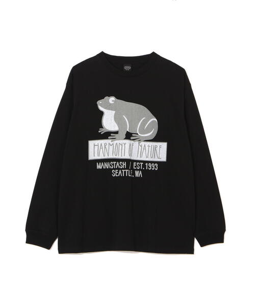 MANASTASH（マナスタッシュ）の「MANASTASH/マナスタッシュ　CiTee L/S TEE HON/シティーロングスリーブTシャツ ハーモニーオブネイチャー（Tシャツ/カットソー・メンズ・イエロー/ホワイト/ブラック・L/M/XL/S）」の13枚目の写真