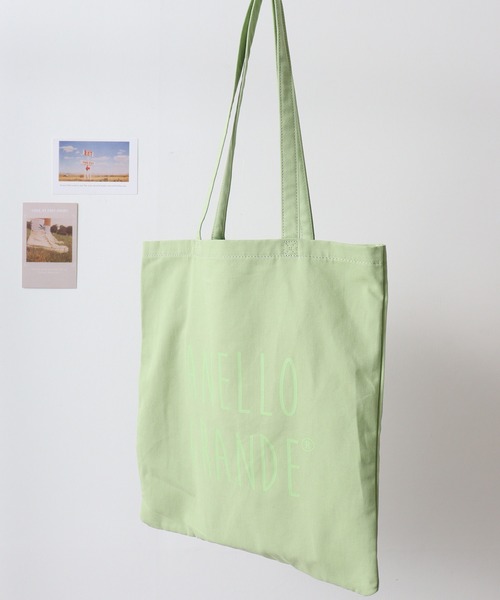 anello（アネロ）の「anello GRANDE キャンバスペラトート（トートバッグ・メンズ・ベージュ/スミクロ/ラベンダー/ミント/オレンジ/アイボリー・FREE）」の2枚目の写真