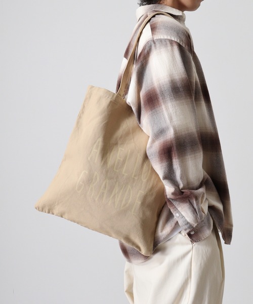 anello（アネロ）の「anello GRANDE キャンバスペラトート（トートバッグ・メンズ・ベージュ/スミクロ/ラベンダー/ミント/オレンジ/アイボリー・FREE）」の19枚目の写真