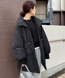 ISOOK | 【ISOOK / アイスー】ドローコード中綿コート / ナイロン ダウンジャケット オーバーサイズ ZOZOTOWN限定(ダウンジャケット/コート)