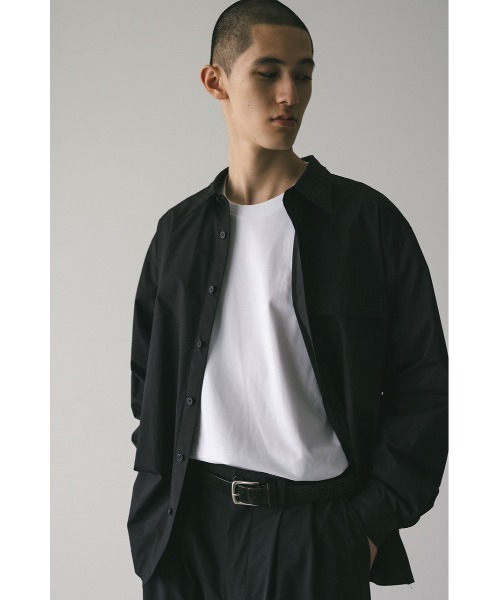 STYLEMIXER(スタイルミキサー)の「カラーデザインシャツ(シャツ/ブラウス・メンズ・ライトカーキ/ブラック/サックスブルー・MEDIUM/LARGE)」の2枚目の写真