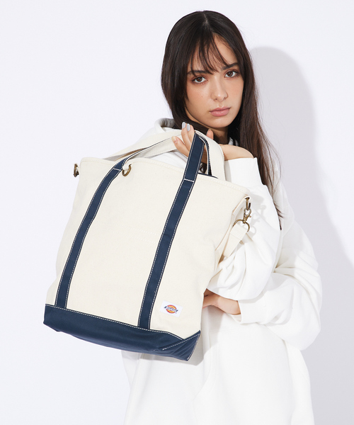 Dickies(ディッキーズ)の「【DICKIES/ディッキーズ】AUTHENTIC CANVAS 2WAY SHOULDER BAG キャンバスショルダーバッグ(ショルダーバッグ・メンズ・ネイビー/ブラック/ベージュ・フリー)」の1枚目の写真