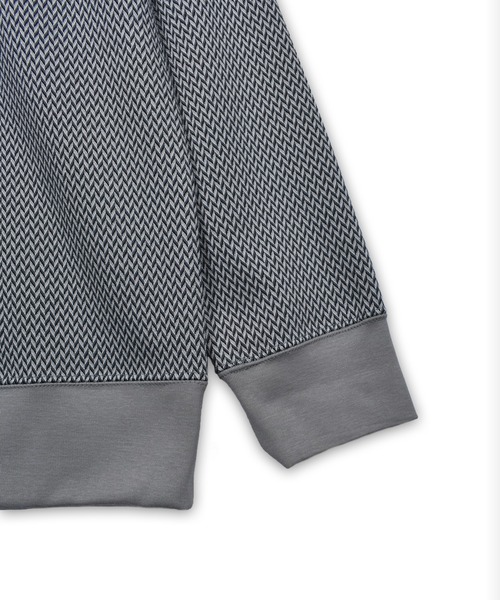 セール】【Custom Culture】ヘリンボーンジャガードプルオーバー
