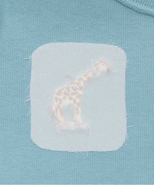 Love&Peace&Money（ラブアンドピースアンドマネー）の「【人気商品再入荷】【直営店で取り扱い無し】きりん刺しゅうトレーナー（スウェット・キッズ・ブルー/マスタード・80ｃｍ/90cm/110cm/100cm/120cm/130cm）」の7枚目の写真