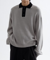 epnok | 【EPNK】Bi-color knit polo / バイカラーニットポロ(ニット/セーター)