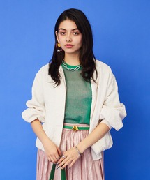 JETSET SOLO PLUS （ジェットセットソロプラス）の「ふくれニットジャガードブルゾン（ブルゾン）」