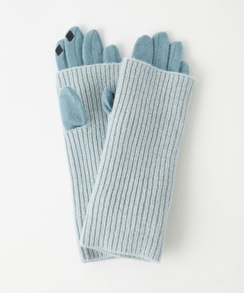 green label relaxing（グリーンレーベルリラクシング）の「アームウォーマー 3WAY グローブ / 手袋 -タッチパネル対応-（手袋・レディース・オフホワイト/ベージュ/ライトグレー/グレー/ライトブルー/ブラック・FREE）」の6枚目の写真
