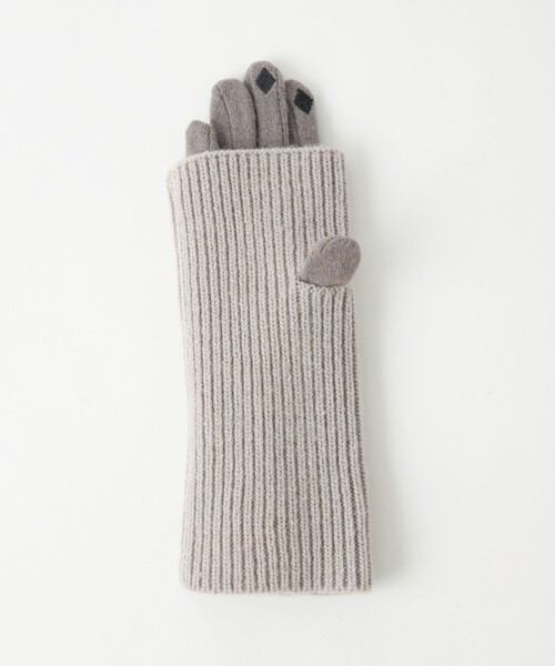 green label relaxing（グリーンレーベルリラクシング）の「アームウォーマー 3WAY グローブ / 手袋 -タッチパネル対応-（手袋・レディース・オフホワイト/ベージュ/ライトグレー/グレー/ライトブルー/ブラック・FREE）」の20枚目の写真