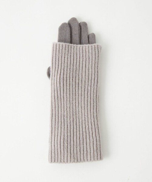 green label relaxing（グリーンレーベルリラクシング）の「アームウォーマー 3WAY グローブ / 手袋 -タッチパネル対応-（手袋・レディース・オフホワイト/ベージュ/ライトグレー/グレー/ライトブルー/ブラック・FREE）」の21枚目の写真