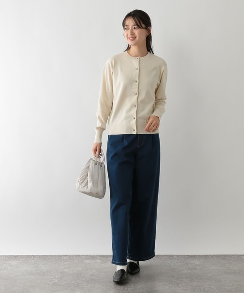 GLOBAL WORK Smile Seed Store（グローバルワーク スマイルシードストア）の「なめらかアソートボタンカーディガン/116038（カーディガン/ボレロ・レディース・杢グレー/アイボリー/ブラック・X-LARGE/SMALL/LARGE/MEDIUM）」の4枚目の写真