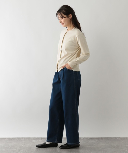 GLOBAL WORK Smile Seed Store（グローバルワーク スマイルシードストア）の「なめらかアソートボタンカーディガン/116038（カーディガン/ボレロ・レディース・杢グレー/アイボリー/ブラック・X-LARGE/SMALL/LARGE/MEDIUM）」の5枚目の写真