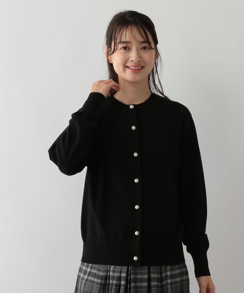 GLOBAL WORK Smile Seed Store（グローバルワーク スマイルシードストア）の「なめらかアソートボタンカーディガン/116038（カーディガン/ボレロ・レディース・杢グレー/アイボリー/ブラック・X-LARGE/SMALL/LARGE/MEDIUM）」の11枚目の写真