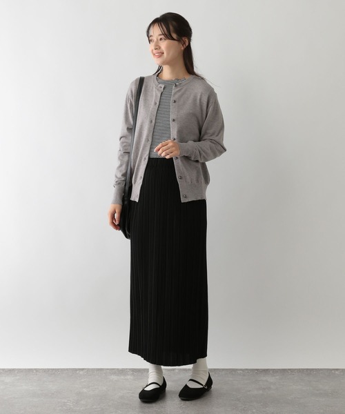 GLOBAL WORK Smile Seed Store（グローバルワーク スマイルシードストア）の「なめらかアソートボタンカーディガン/116038（カーディガン/ボレロ・レディース・杢グレー/アイボリー/ブラック・X-LARGE/SMALL/LARGE/MEDIUM）」の14枚目の写真