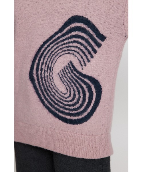 LAGUA GEM（ラグアジェム）の「BIG LOGO SHAGGY ニット（ニット/セーター・レディース・ブラック/ライトブルー/ピンク・FREE）」の14枚目の写真