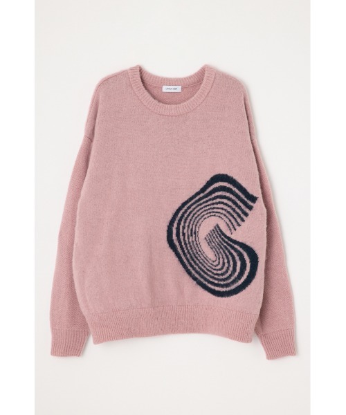 LAGUA GEM（ラグアジェム）の「BIG LOGO SHAGGY ニット（ニット/セーター・レディース・ブラック/ライトブルー/ピンク・FREE）」の16枚目の写真